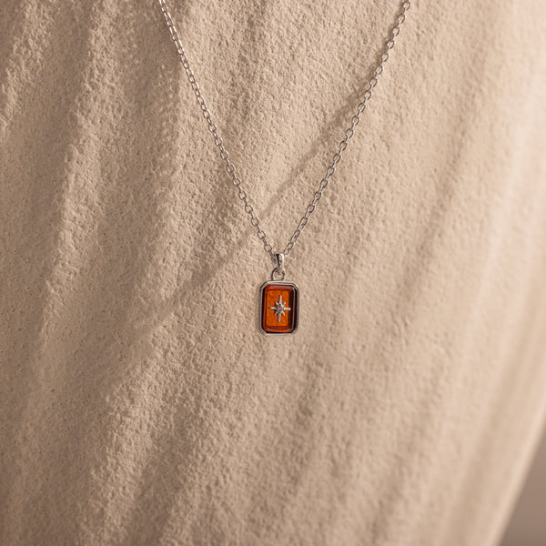 North Star Birthstone Necklace