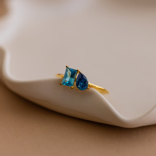 Toi et Moi Birthstone Ring