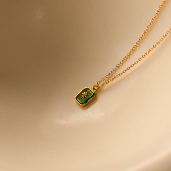 North Star Birthstone Necklace