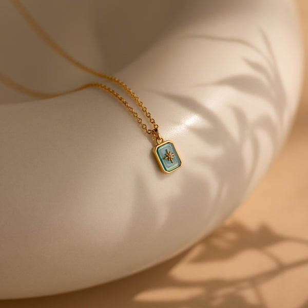 North Star Birthstone Necklace